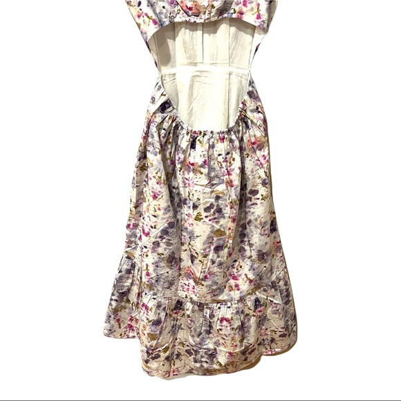 Flora Obscura X J. Crew Side Cutout Dress in Kaleidoscope Floral (8) - Picture 10 of 15